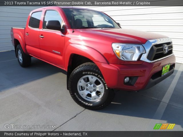 2013 Toyota Tacoma V6 SR5 Prerunner Double Cab in Barcelona Red Metallic