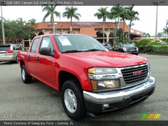 2008 GMC Canyon SLE Crew Cab in Fire Red
