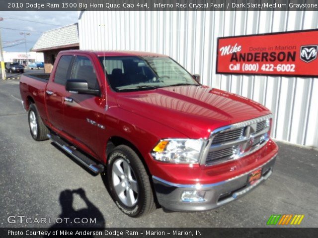 2010 Dodge Ram 1500 Big Horn Quad Cab 4x4 in Inferno Red Crystal Pearl