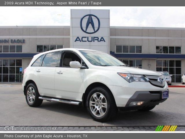 2009 Acura MDX Technology in Aspen White Pearl