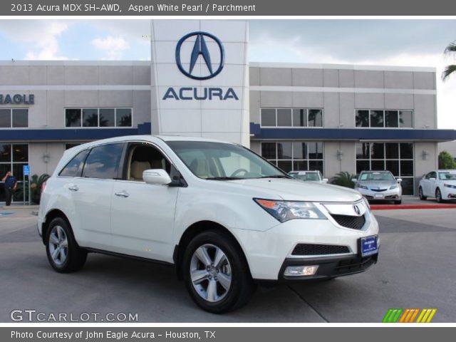 2013 Acura MDX SH-AWD in Aspen White Pearl