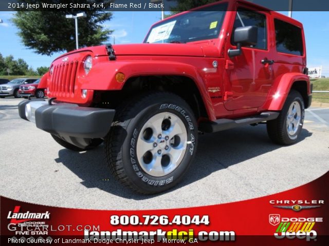 2014 Jeep Wrangler Sahara 4x4 in Flame Red