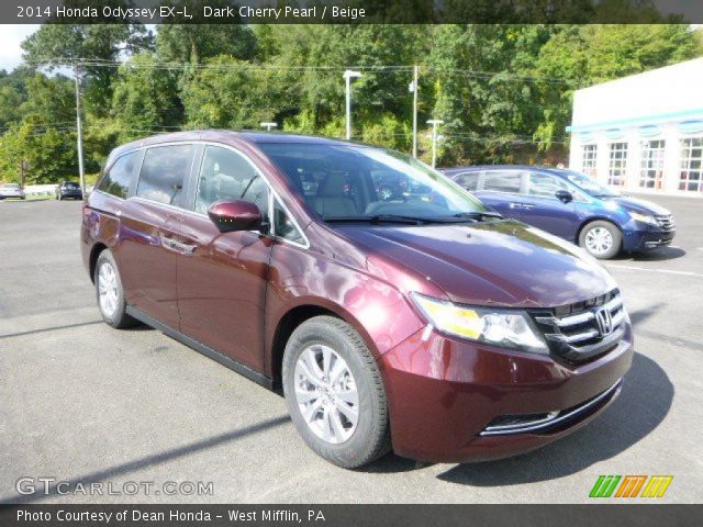 2014 Honda Odyssey EX-L in Dark Cherry Pearl