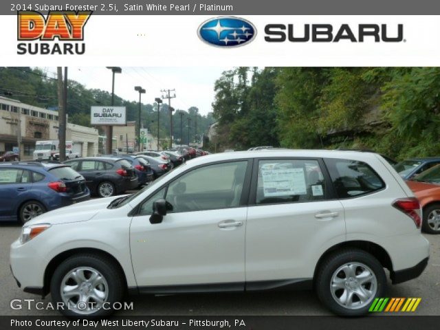 2014 Subaru Forester 2.5i in Satin White Pearl