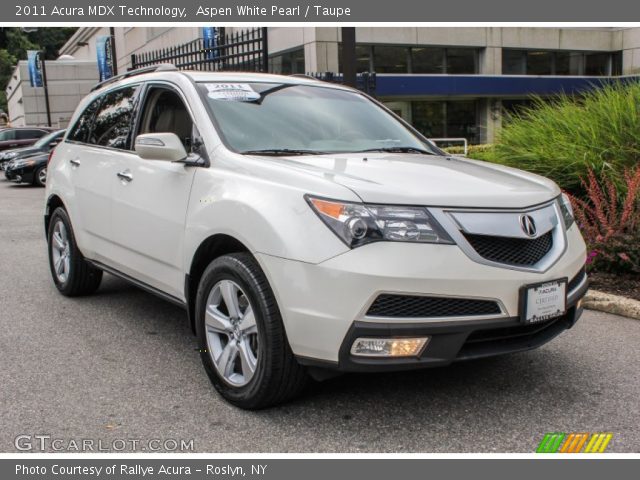 2011 Acura MDX Technology in Aspen White Pearl