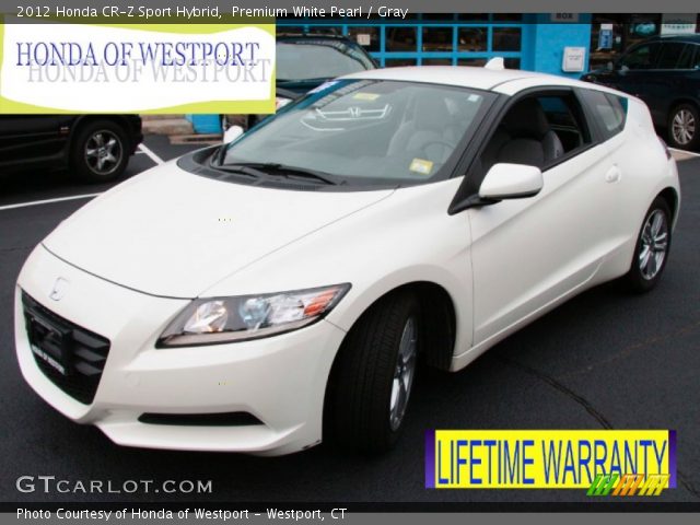 2012 Honda CR-Z Sport Hybrid in Premium White Pearl