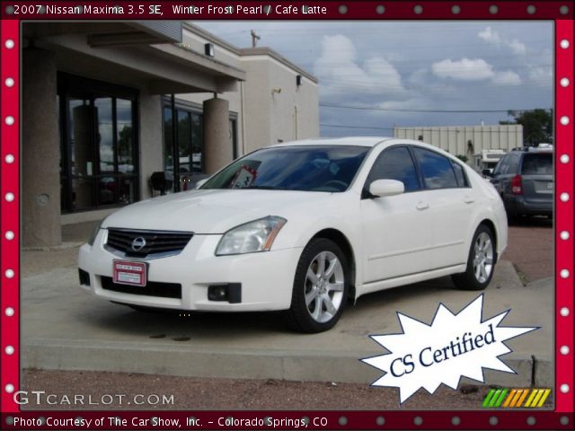 2007 Nissan Maxima 3.5 SE in Winter Frost Pearl
