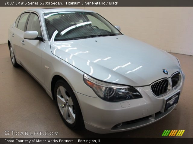 2007 BMW 5 Series 530xi Sedan in Titanium Silver Metallic