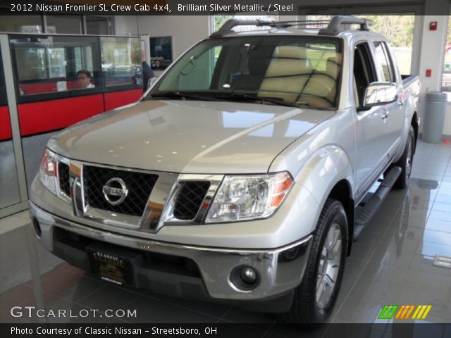 2012 Nissan Frontier SL Crew Cab 4x4 in Brilliant Silver Metallic