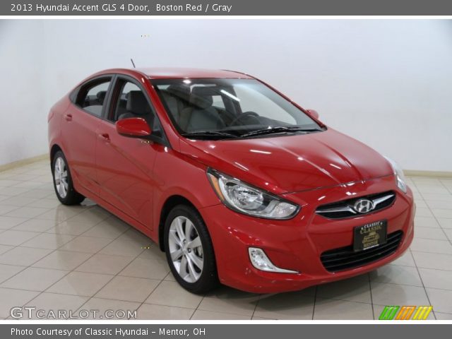 2013 Hyundai Accent GLS 4 Door in Boston Red