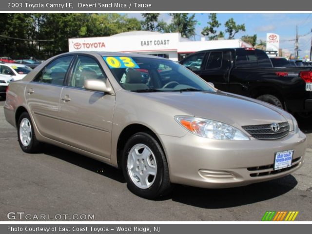 2003 Toyota Camry LE in Desert Sand Mica