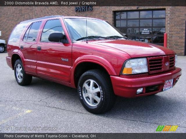 2000 Oldsmobile Bravada AWD in Red Jewel