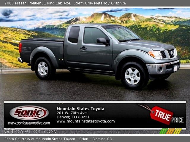 2005 Nissan Frontier SE King Cab 4x4 in Storm Gray Metallic