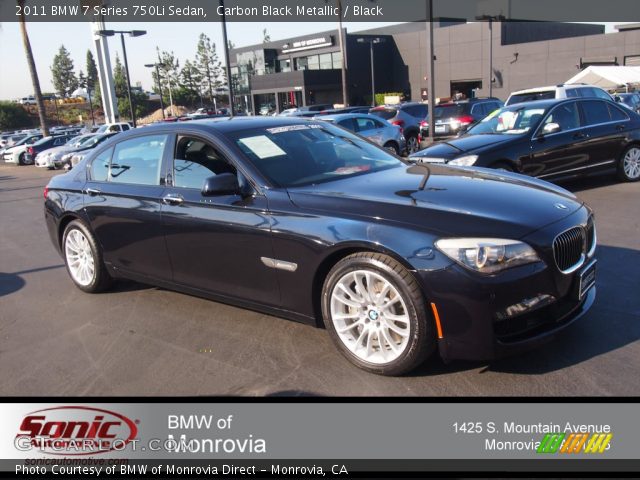 2011 BMW 7 Series 750Li Sedan in Carbon Black Metallic