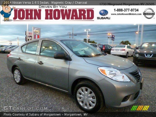 2014 Nissan Versa 1.6 S Sedan in Magnetic Gray