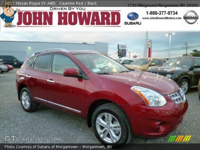 2013 Nissan Rogue SV AWD in Cayenne Red