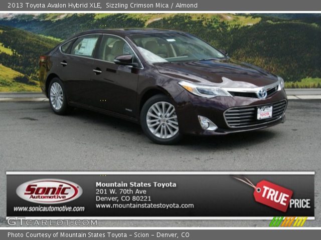 2013 Toyota Avalon Hybrid XLE in Sizzling Crimson Mica