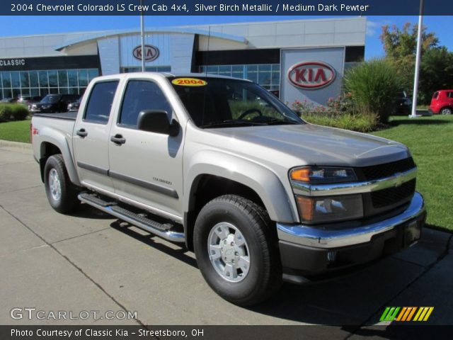 2004 Chevrolet Colorado LS Crew Cab 4x4 in Silver Birch Metallic