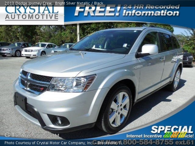 2013 Dodge Journey Crew in Bright Silver Metallic