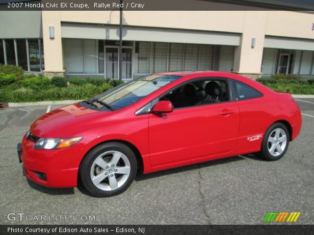 2007 Honda Civic EX Coupe in Rallye Red