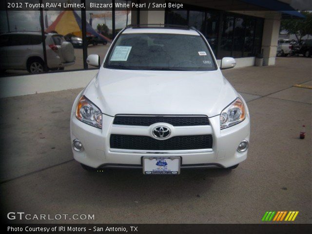 2012 Toyota RAV4 Limited in Blizzard White Pearl