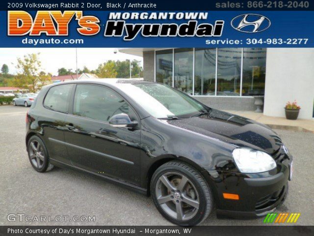 2009 Volkswagen Rabbit 2 Door in Black