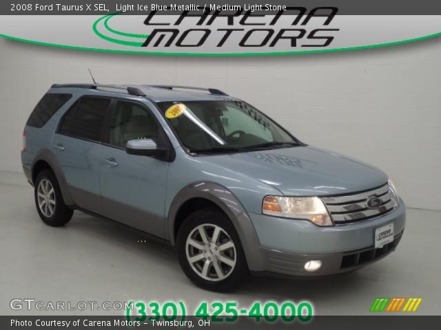 2008 Ford Taurus X SEL in Light Ice Blue Metallic