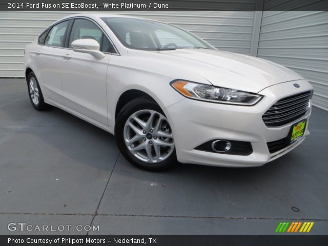 2014 Ford Fusion SE EcoBoost in White Platinum
