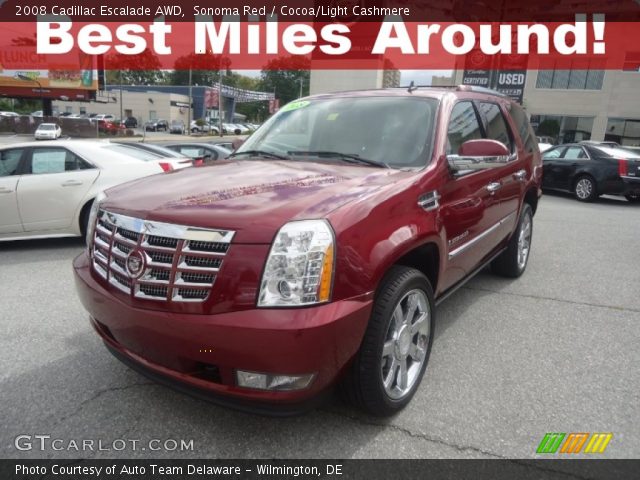 2008 Cadillac Escalade AWD in Sonoma Red