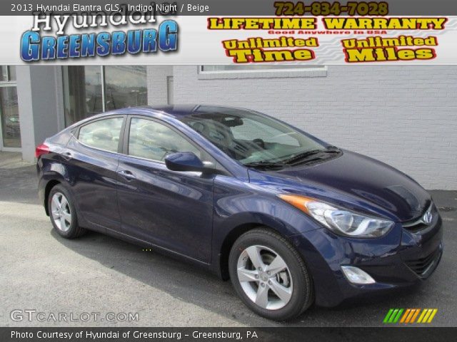 2013 Hyundai Elantra GLS in Indigo Night