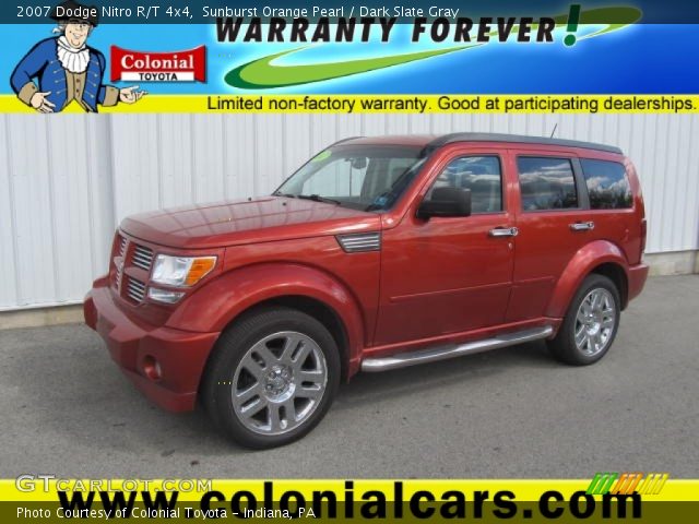2007 Dodge Nitro R/T 4x4 in Sunburst Orange Pearl