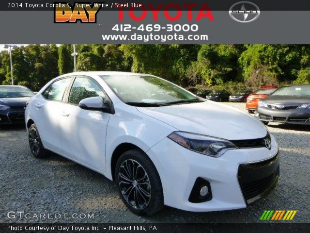 2014 Toyota Corolla S in Super White