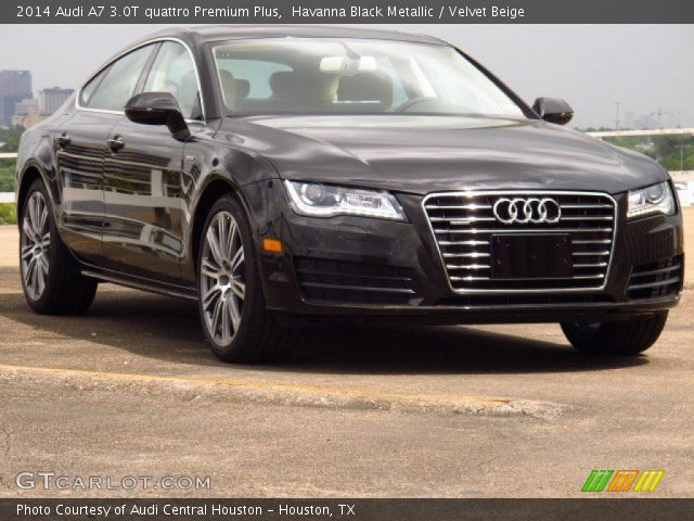 2014 Audi A7 3.0T quattro Premium Plus in Havanna Black Metallic