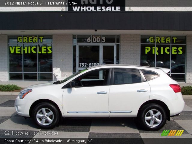 2012 Nissan Rogue S in Pearl White