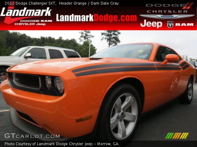 2012 Dodge Challenger SXT in Header Orange