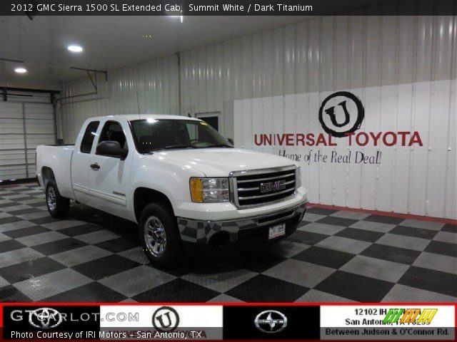 2012 GMC Sierra 1500 SL Extended Cab in Summit White