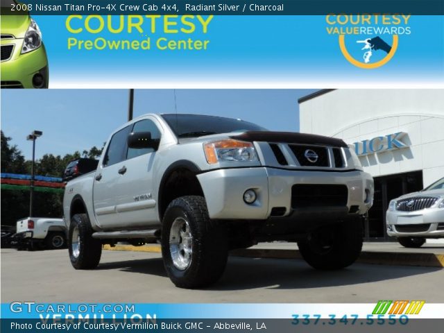 2008 Nissan Titan Pro-4X Crew Cab 4x4 in Radiant Silver
