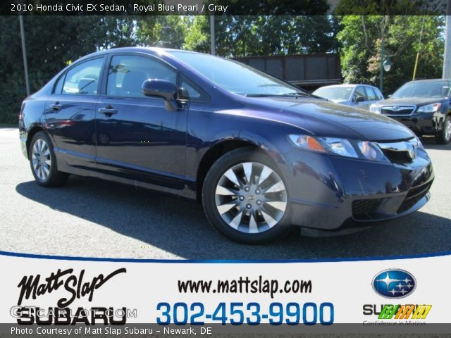 2010 Honda Civic EX Sedan in Royal Blue Pearl