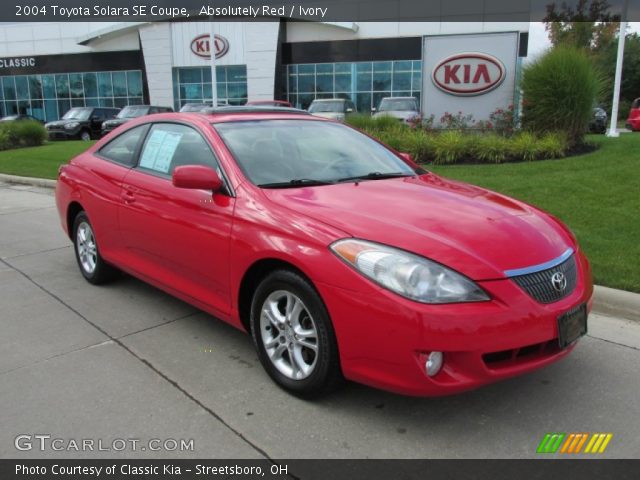 2004 Toyota Solara SE Coupe in Absolutely Red