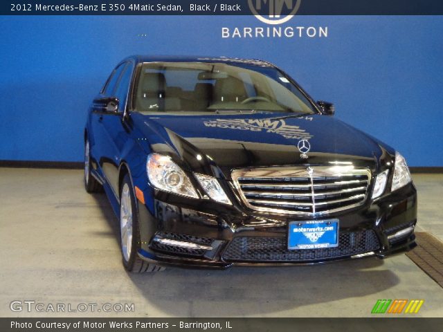 2012 Mercedes-Benz E 350 4Matic Sedan in Black