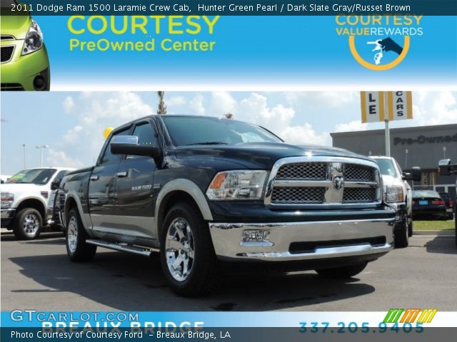 2011 Dodge Ram 1500 Laramie Crew Cab in Hunter Green Pearl