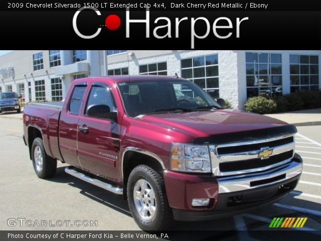 2009 Chevrolet Silverado 1500 LT Extended Cab 4x4 in Dark Cherry Red Metallic