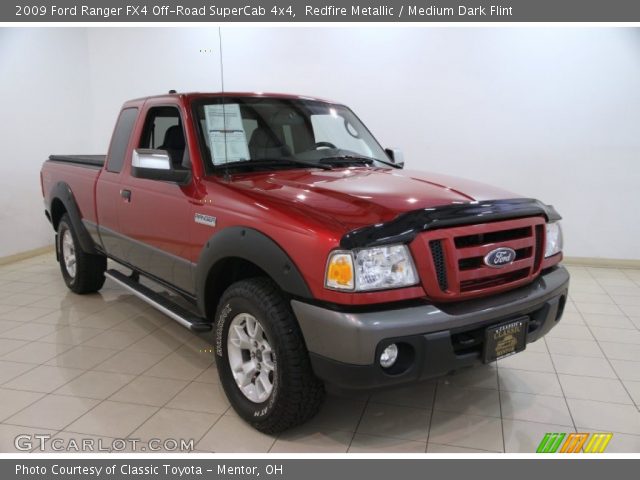 2009 Ford Ranger FX4 Off-Road SuperCab 4x4 in Redfire Metallic