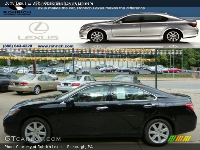 2008 Lexus ES 350 in Obsidian Black