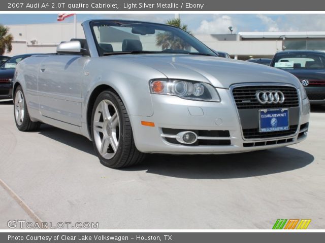 2007 Audi A4 2.0T quattro Cabriolet in Light Silver Metallic