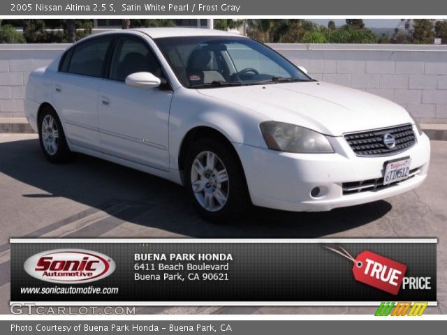 2005 Nissan Altima 2.5 S in Satin White Pearl