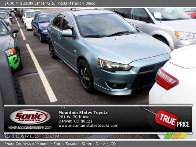 2008 Mitsubishi Lancer GTS in Aqua Metallic
