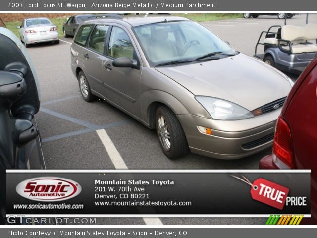 2003 Ford Focus SE Wagon in Arizona Beige Metallic