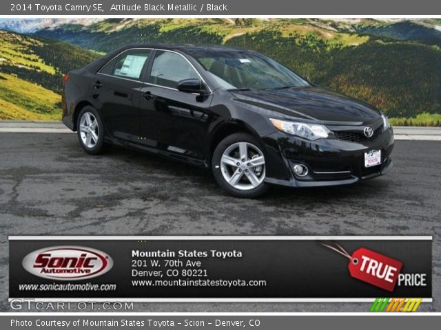 2014 Toyota Camry SE in Attitude Black Metallic