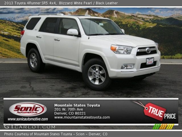 2013 Toyota 4Runner SR5 4x4 in Blizzard White Pearl